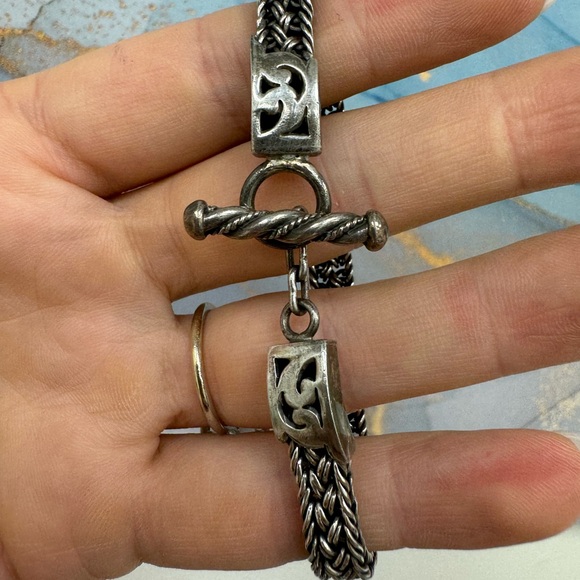 Lois Hill 925 Sterling silver toggle clasp bracelet - Picture 16 of 16